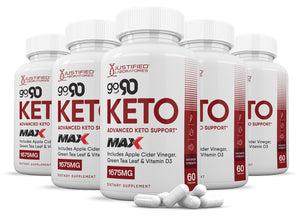 5 bottles of Go 90 Keto ACV Max Pills 1675MG