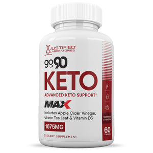 Front facing image of Go 90 Keto ACV Max Pills 1675MG