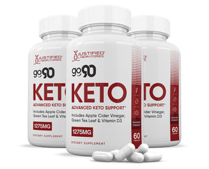 3 bottles of Go 90 Keto ACV Pills 1275MG