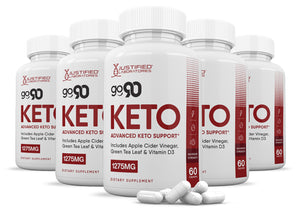 5 bottles of Go 90 Keto ACV Pills 1275MG