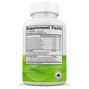 Supplement Facts of Healthy Keto ACV Pills 1275MG