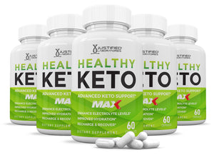 5 bottles of Healthy Keto ACV Max Pills 1675MG