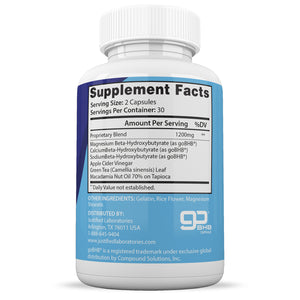 Supplement Facts of Instant Keto Max 1200MG