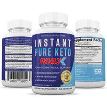 Load image into Gallery viewer, All sides of bottle of the Instant Keto Max 1200MG