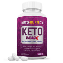 Load image into Gallery viewer, Front facing image of Keto Burn DX Max 1200MG