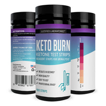 Carica l&#39;immagine nel visualizzatore di Gallery, 3 bottles of Keto Test Strips Testing Ketosis Levels on Low Carb Ketogenic Diet 100 Urinalysis Strips