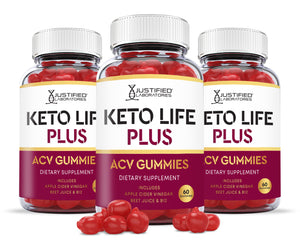 3 bottles of Keto Life Plus ACV Gummies