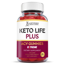 Cargar imagen en el visor de la Galería, Front facing image of 2 x Stronger Keto Life Plus Extreme ACV Gummies 2000mg