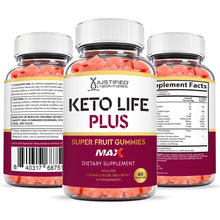 Cargar imagen en el visor de la Galería, all sides of the bottle of Keto Life Plus Max Gummies