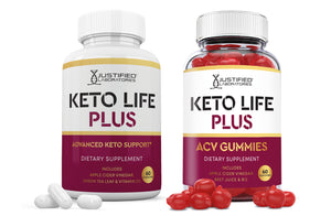 1 bottle Keto Life Plus Keto ACV Gummies + Pills Bundle