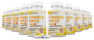 10 bottles of 3 X Stronger Fungus Hack Max 40 Billion CFU Pills