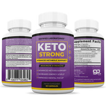 Load image into Gallery viewer, All sides of Strong Keto Pills