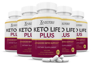 5 bottles of Keto Life Plus ACV Pills 1275MG