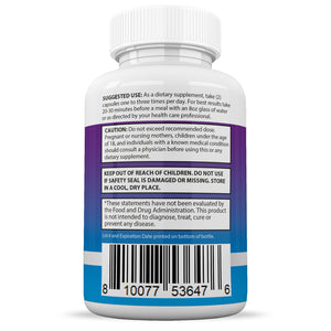 Suggested use and warning of  Keto Prime Pills 800mg