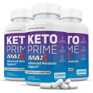 3 bottles of Keto Prime Max 1200MG