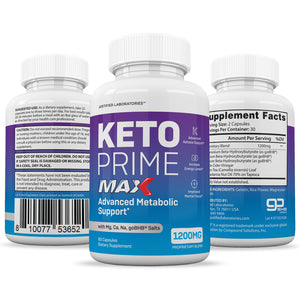 All sides of Keto Prime Max 1200MG