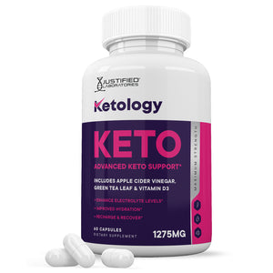 1 bottle of Ketology ACV Keto Pills 1275MG