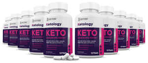 10 bottles of Ketology ACV Keto Pills 1275MG