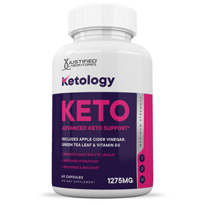 Front facing image of Ketology ACV Keto Pills 1275MG