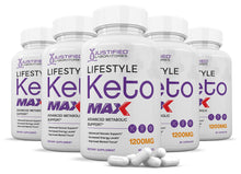 Load image into Gallery viewer, 5 bottles of Lifestyle Keto Max 1200MG Pills