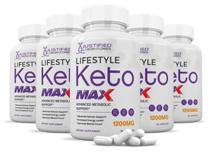5 bottles of Lifestyle Keto Max 1200MG Pills