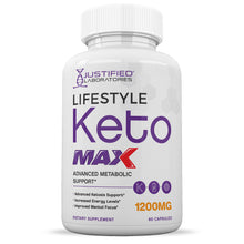 Cargar imagen en el visor de la Galería, Front facing image of Lifestyle Keto Max 1200MG Pills
