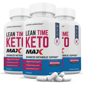 3 bottles of Lean Time Keto Max 1200MG Pills