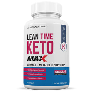 Front facing image of Lean Time Keto Max 1200MG Pills