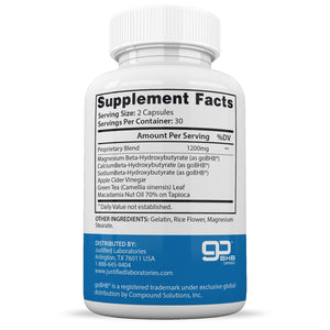 Supplement Facts of Lean Time Keto Max 1200MG Pills