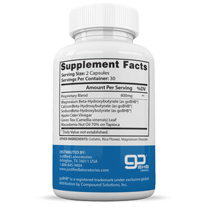 Supplement Facts of Lean Time Keto Max 1200MG Pills