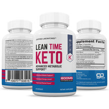 Afbeelding in Gallery-weergave laden, All sides of bottle of the Lean Time Keto Max 1200MG Pills