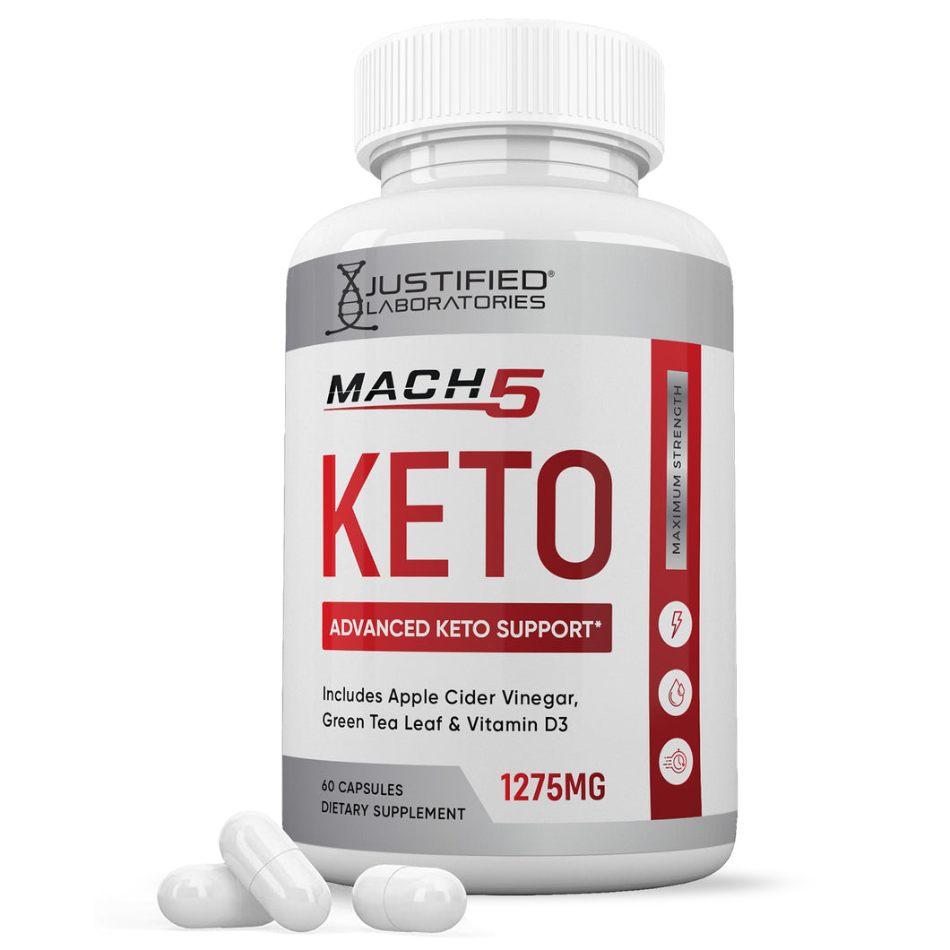 1 bottle of Mach 5 Keto ACV Pills 1275MG