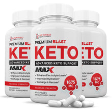Load image into Gallery viewer, 3 bottles of Premium Blast Keto ACV Max Pills 1675MG