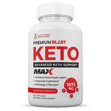 Cargar imagen en el visor de la Galería, Front facing image of Premium Blast Keto ACV Max Pills 1675MG