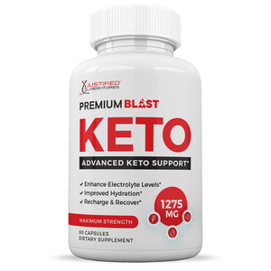Front facing image of Premium Blast Keto ACV Pills 1275MG