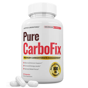1 bottle of Pure Carbo Fix for Men Women 60 Capsules
