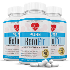 3 bottles of Pure Keto Fit