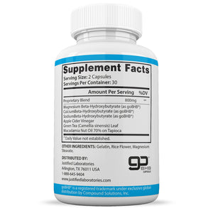 Supplement Facts of Pure Keto Fit