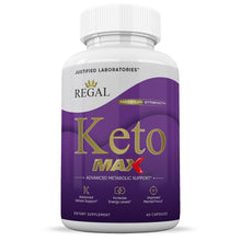 Load image into Gallery viewer, Front facing image of Regal Keto Pills 1200MG