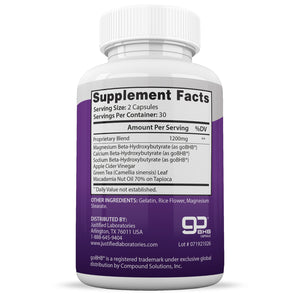 Supplement  Facts of Regal Keto Pills 1200MG 