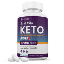 Cargar imagen en el visor de la Galería, 1 bottle of Real Vita Keto ACV Max Pills 1675MG