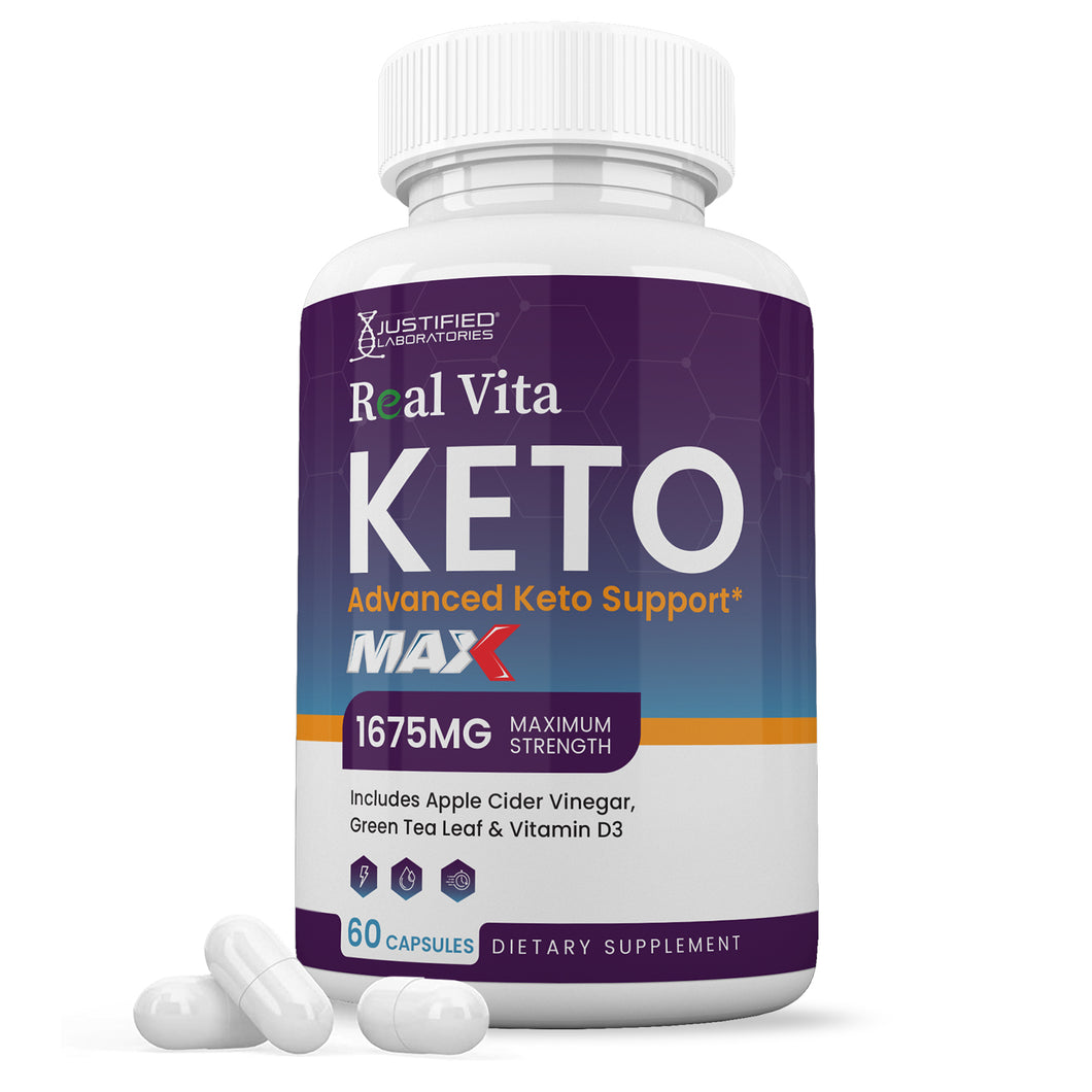 1 bottle of Real Vita Keto ACV Max Pills 1675MG