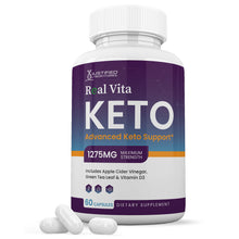 Cargar imagen en el visor de la Galería, 1 bottle of Real Vita Keto ACV Pills 1275MG