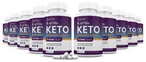 10 bottles of Real Vita Keto ACV Pills 1275MG