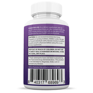 Suggested use and warning of Royal Keto ACV Pills 1275MG