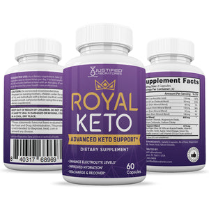 all sides of the bottle of Royal Keto ACV Pills
