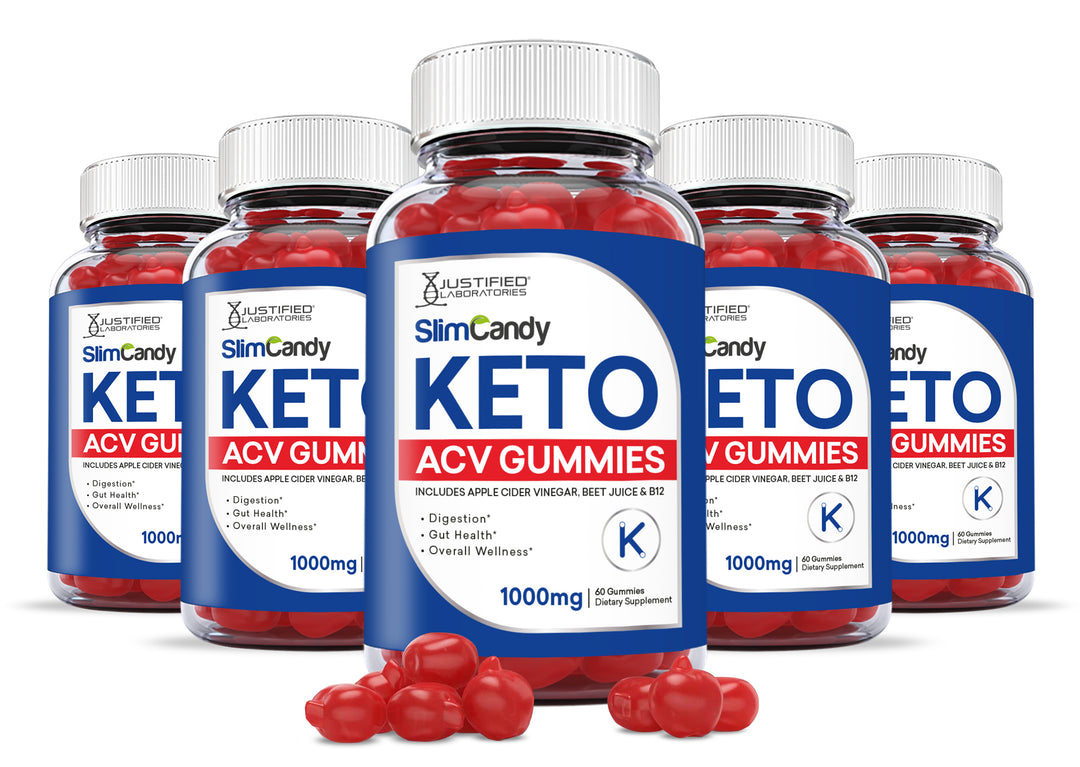 5 bottles Slim Candy Keto ACV Gummies