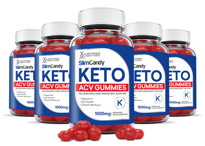 5 bottles Slim Candy Keto ACV Gummies