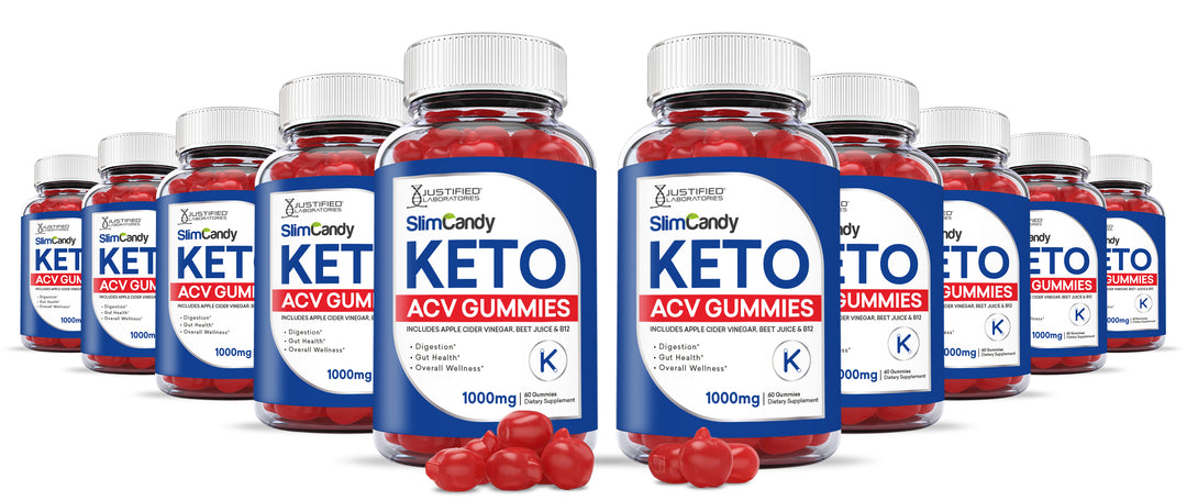 10 bottles Slim Candy Keto ACV Gummies