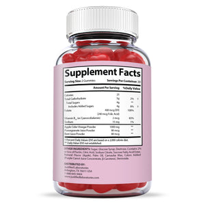 supplement facts of Slimming Gummies With Apple Cider Vinegar 100MG